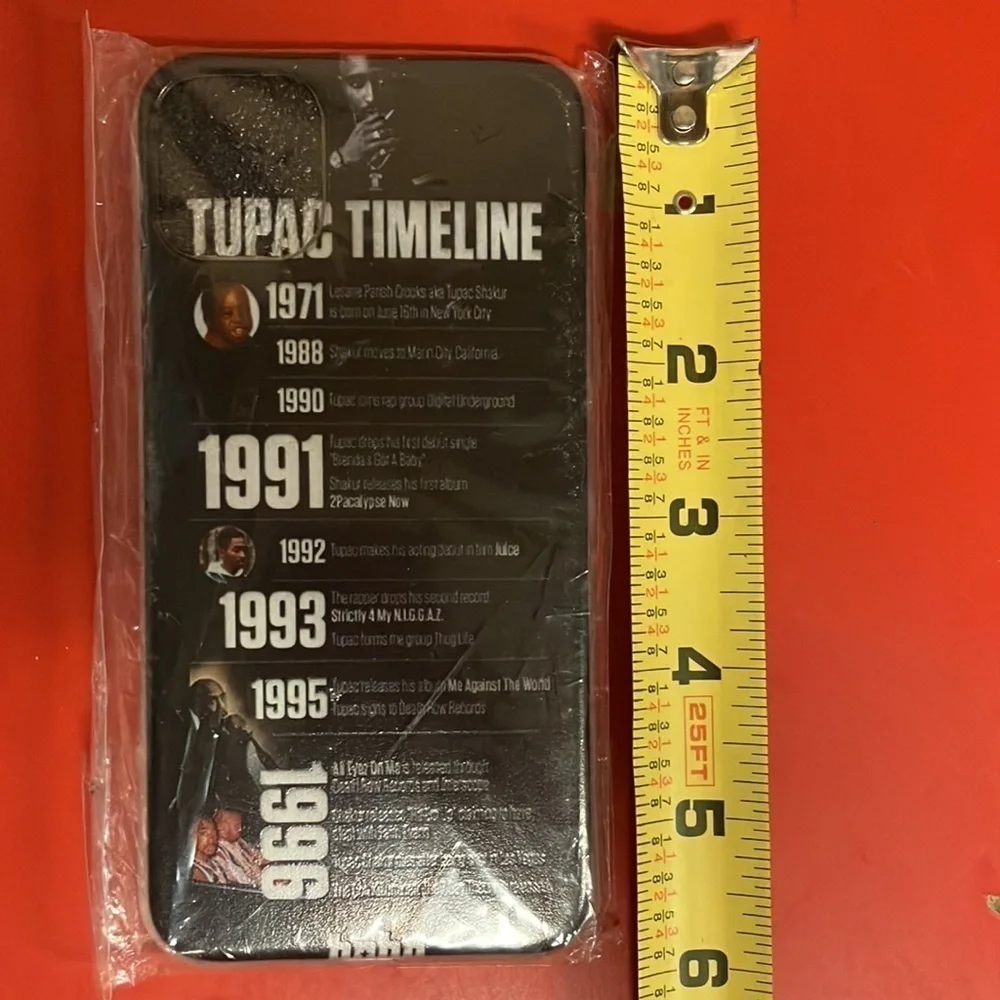 Tupac Timeline Silicone Phone Case New